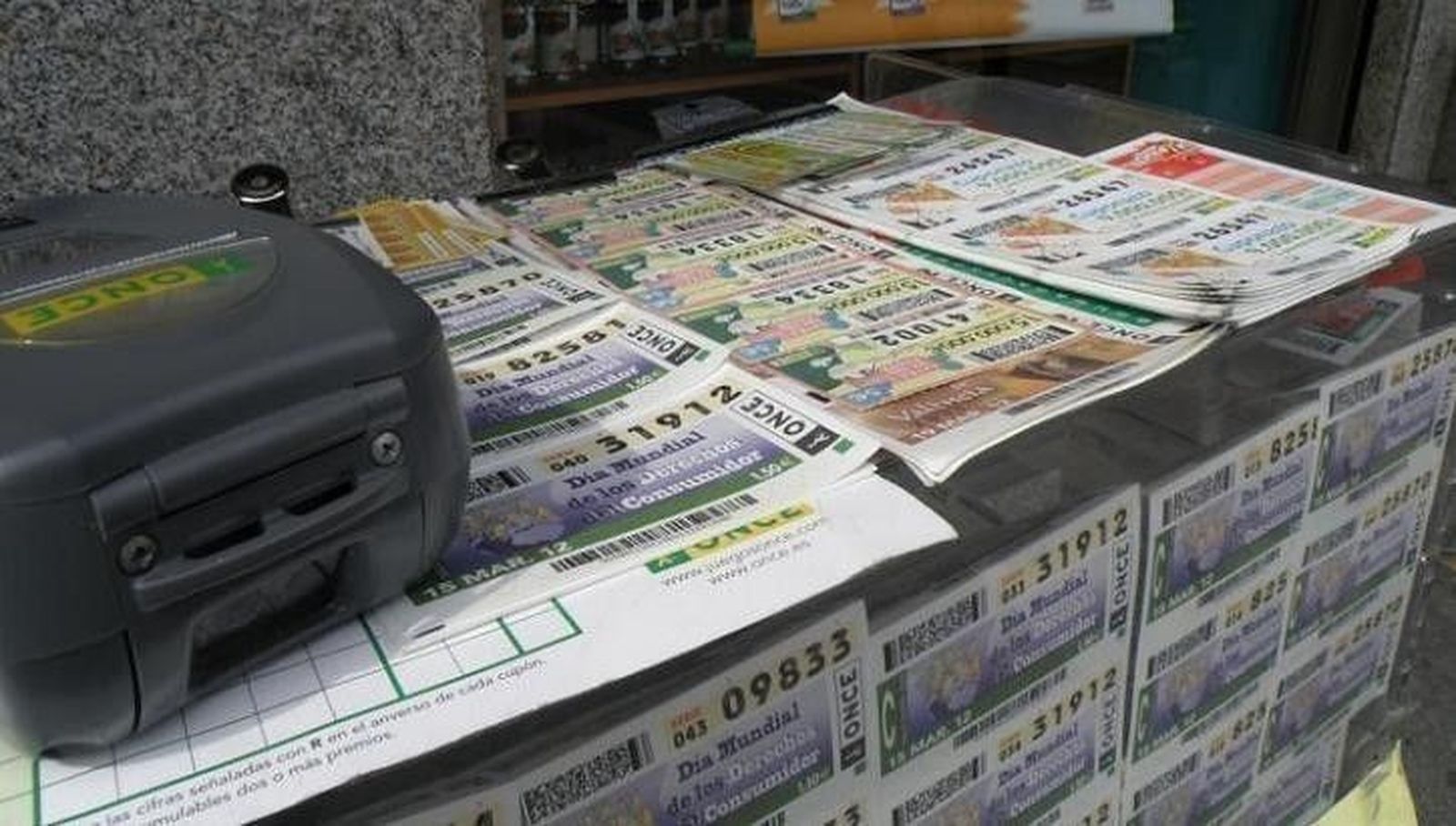 El cupón de la ONCE deja un premio de 30.000 euros. Foto de archivo