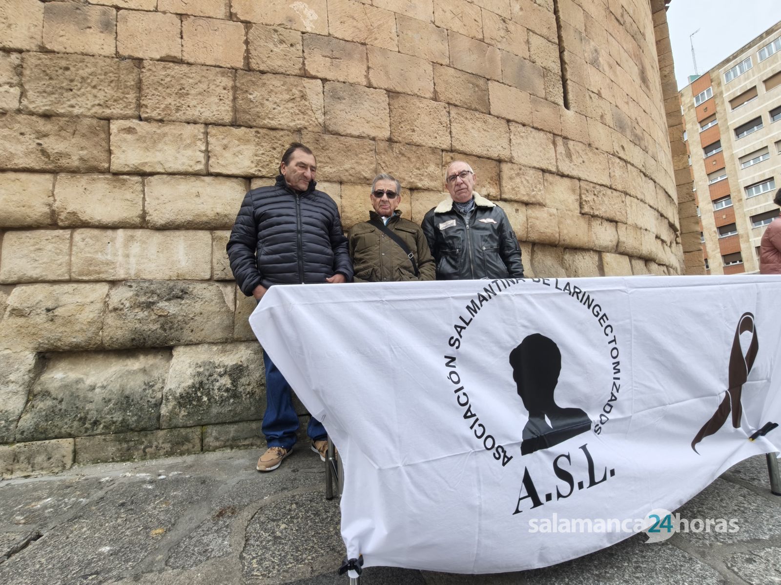 Asociación Salmantina de Laringectomizados en la calle Zamora