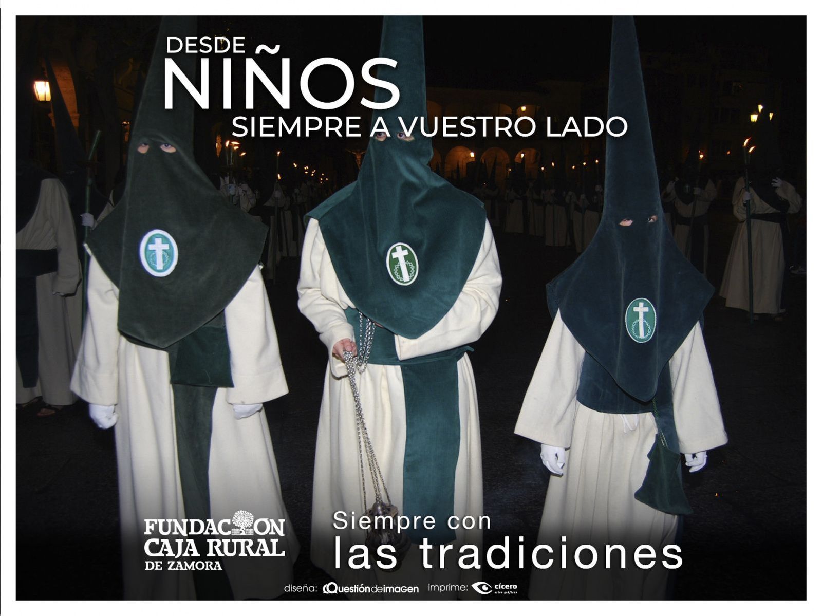 Una de las postales de Semana Santa de Caja Rural de Zamora.