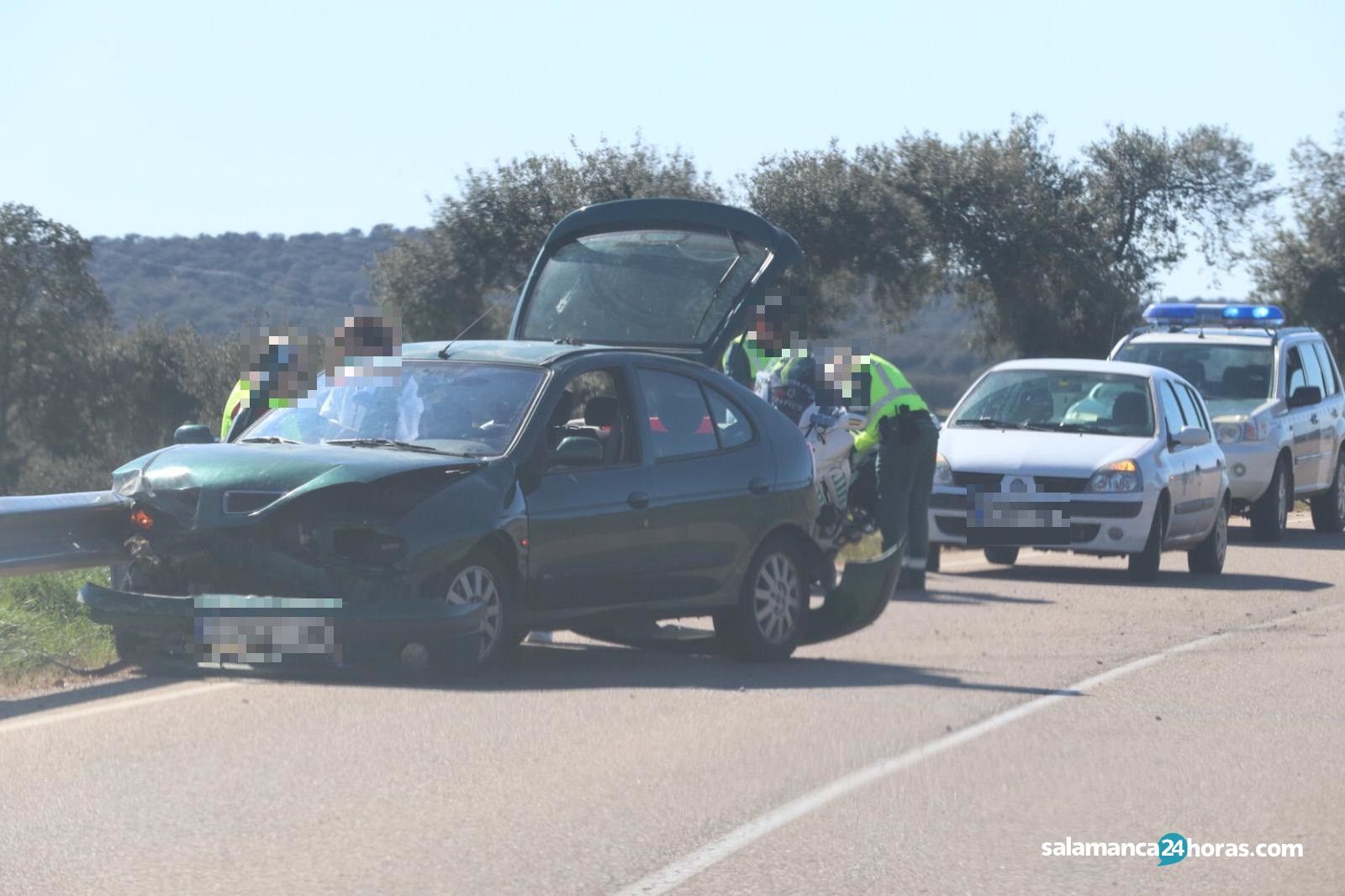 Accidente en la carretera de Tamames