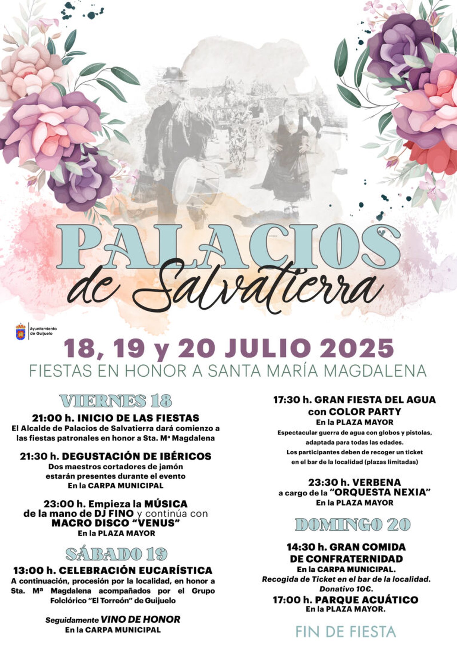 Programa de fiestas Palacios de Salvatierra