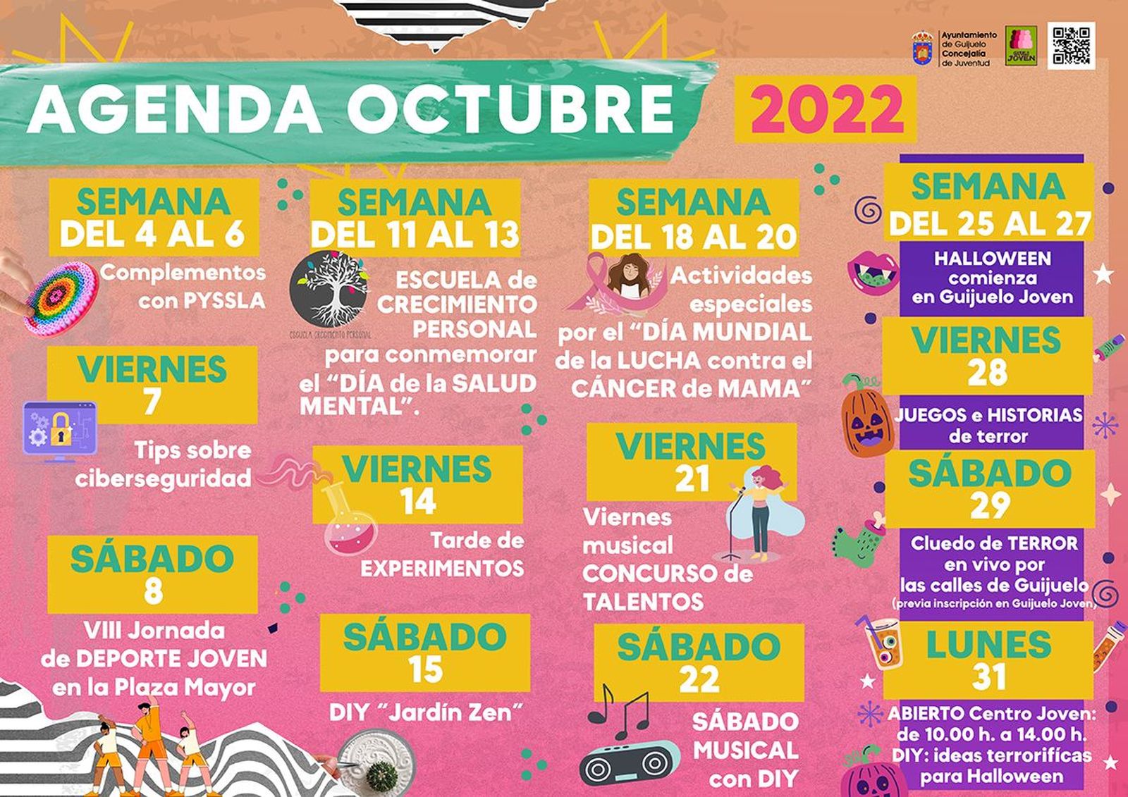 agenda OCTUBRE 22 WEB