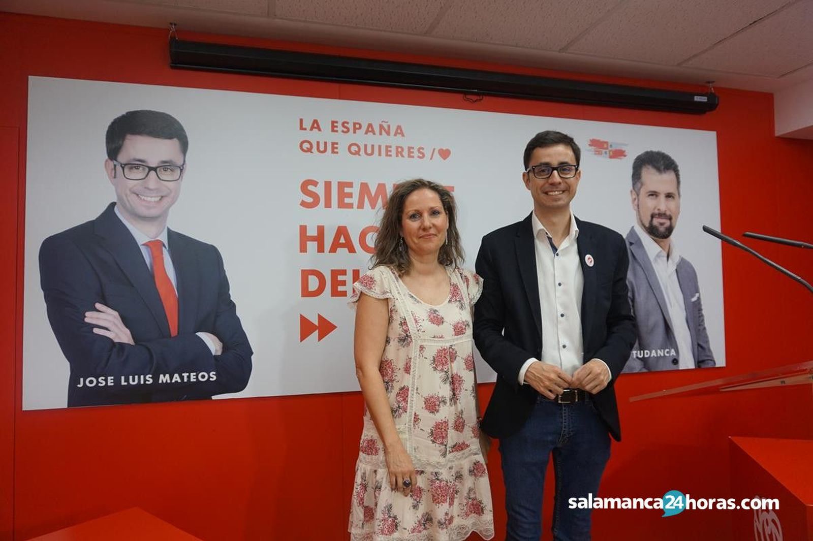 José Luis Mateos y Marian Recio PSOE