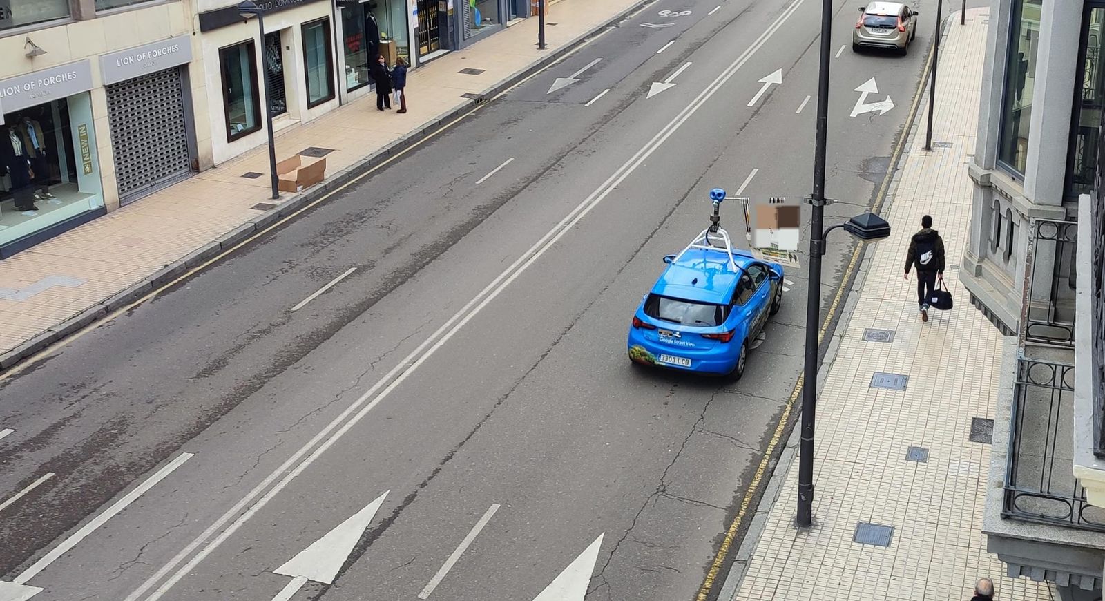 El coche de Google ayer martes en Zamora capital