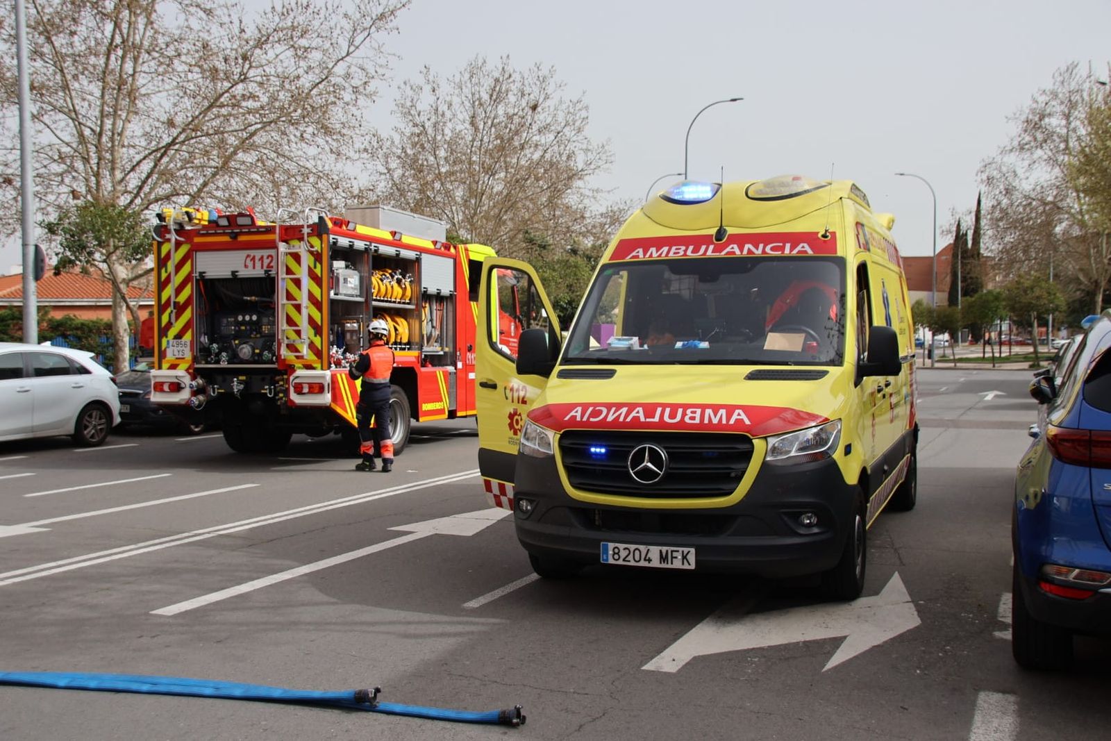 Los bomberos de Salamanca acuden a un aviso en la calle Villa de Macotera