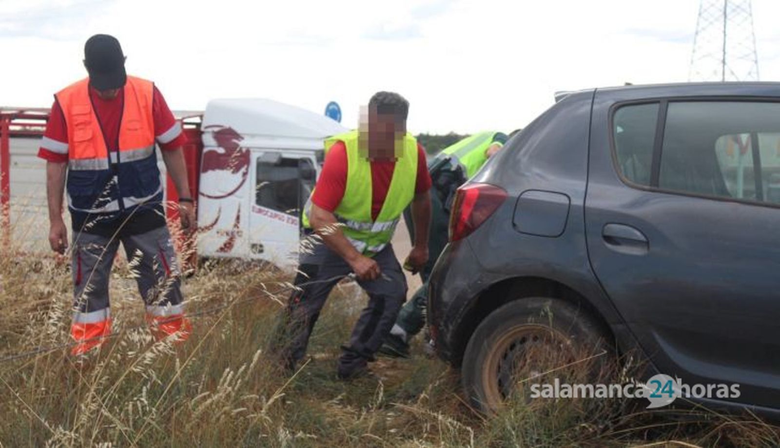 Accidente en la N-620 junto al polígono de Puerto Seco