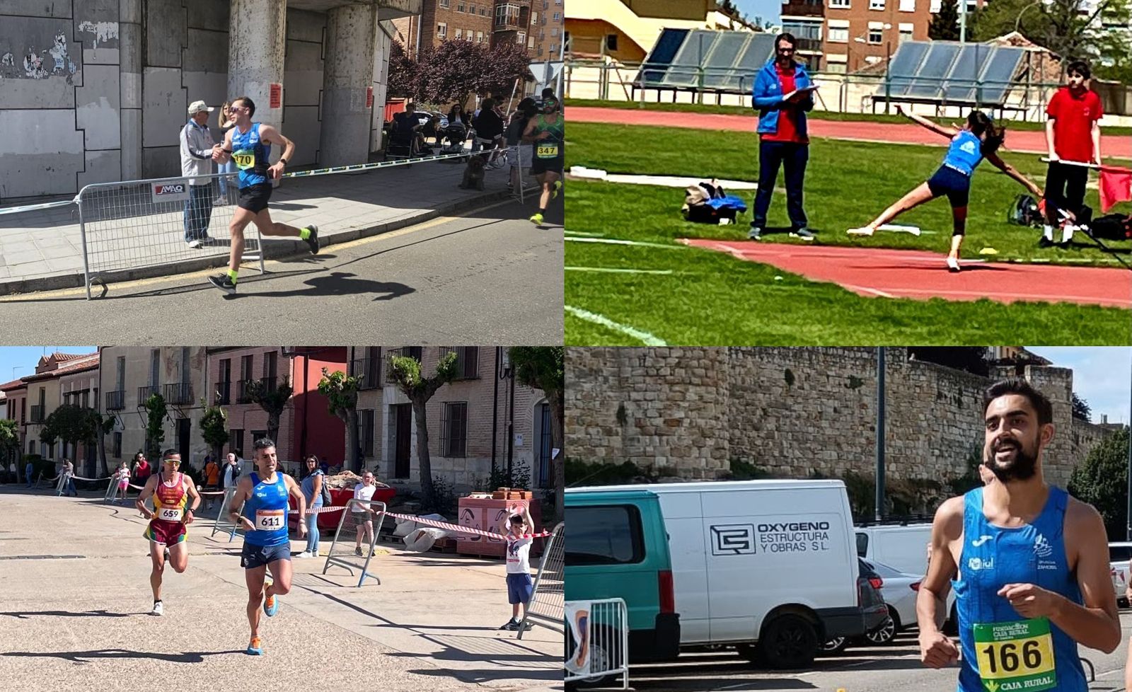Atletas del Club Benavente Atletismo en diversas competiciones