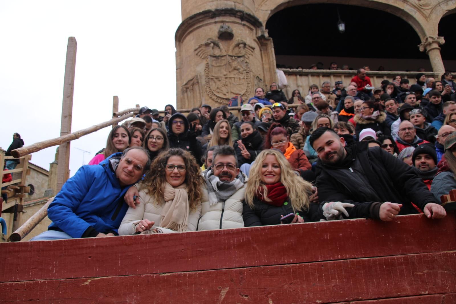 Ambiente en el encierro a caballo de Ciudad Rodrigo