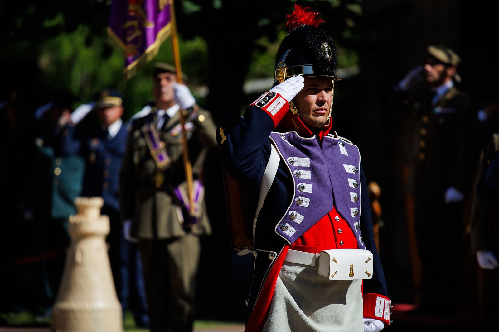 Desfile militar en Ciudad Rodrigo en homenaje a alos caídos en la Guerra de la Independencia
