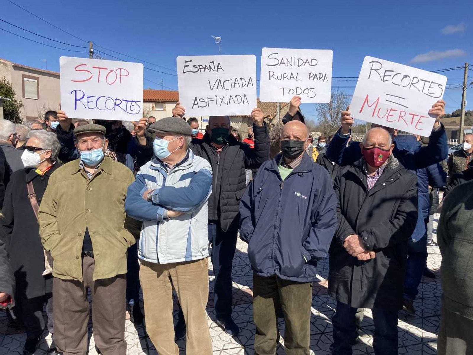 Concentración por la sanidad pública en el medio rural