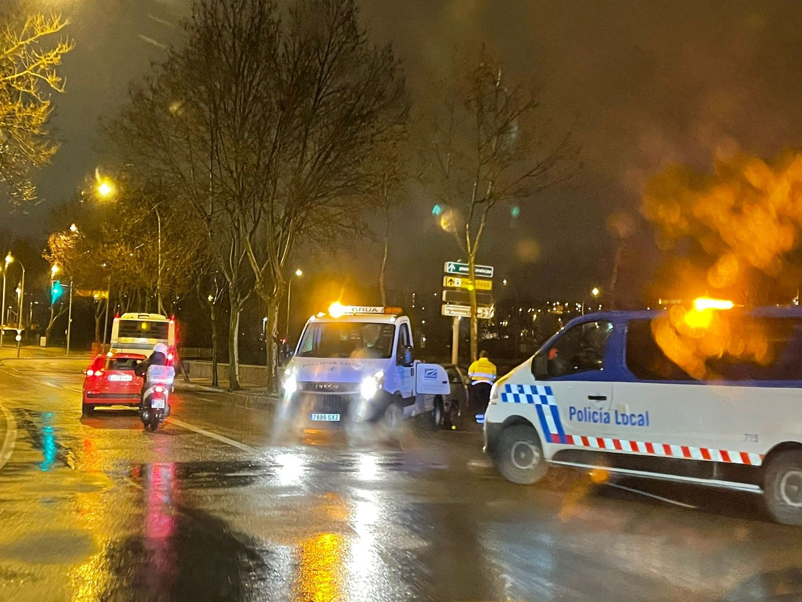Accidente en el paseo de San Vicente