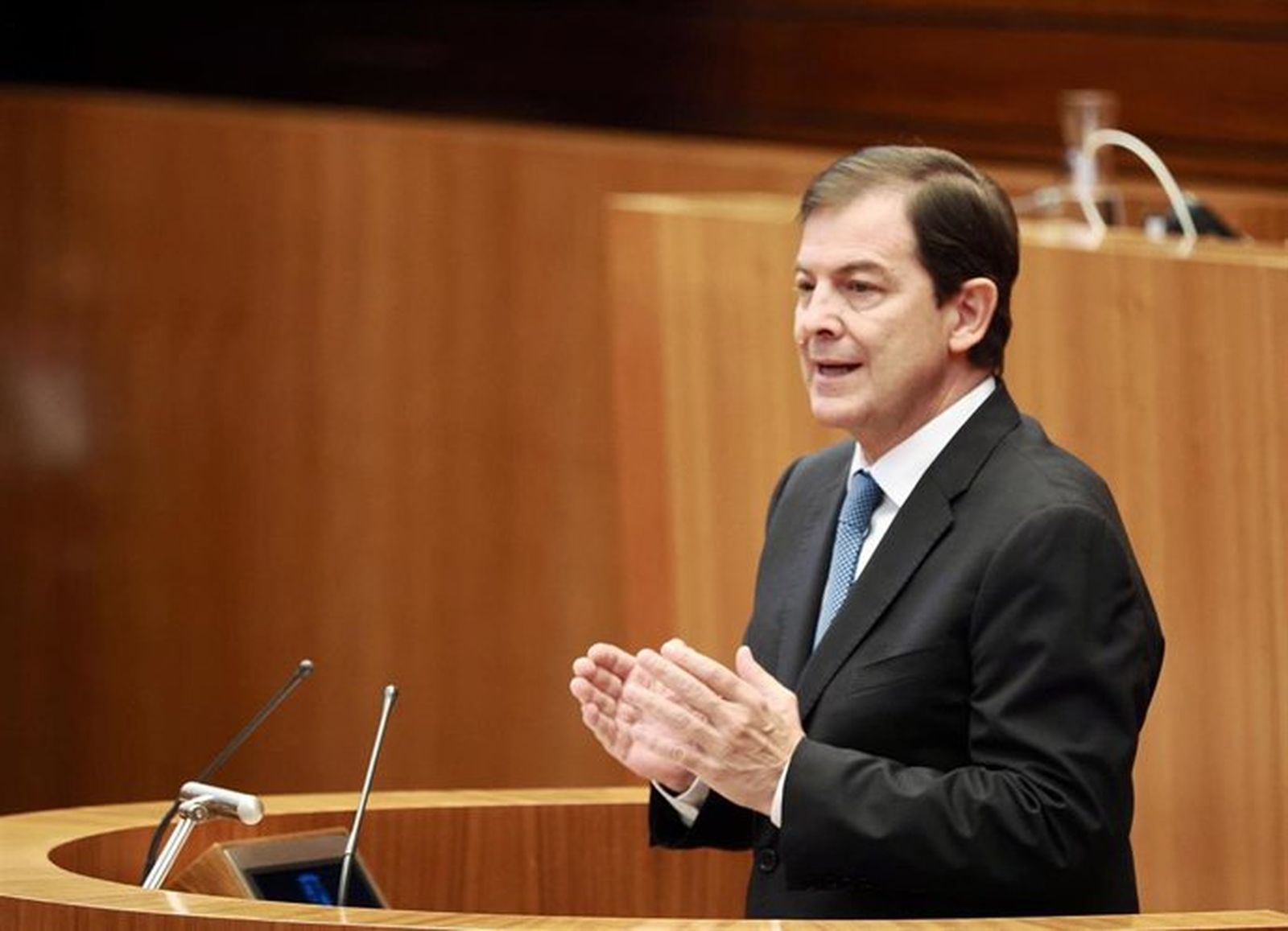 El presidente de la Junta de Castilla y León, Alfonso Fernández Mañueco