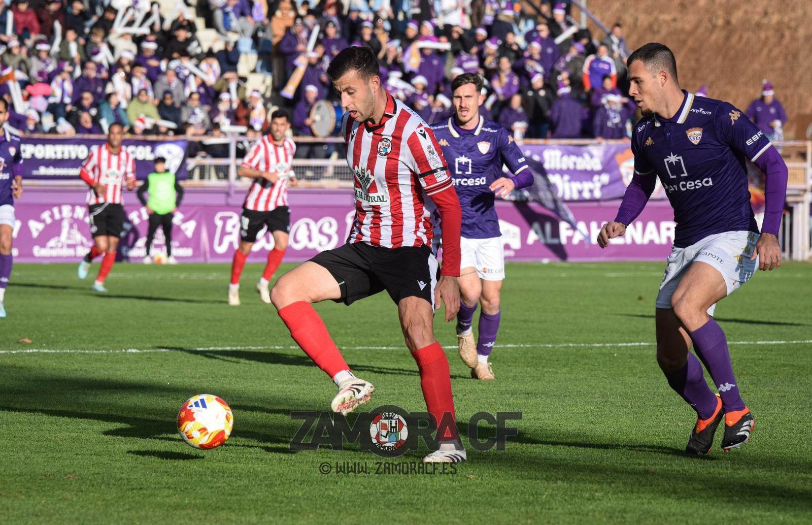 Javi Eslava en el partido ante CD Guadalajara