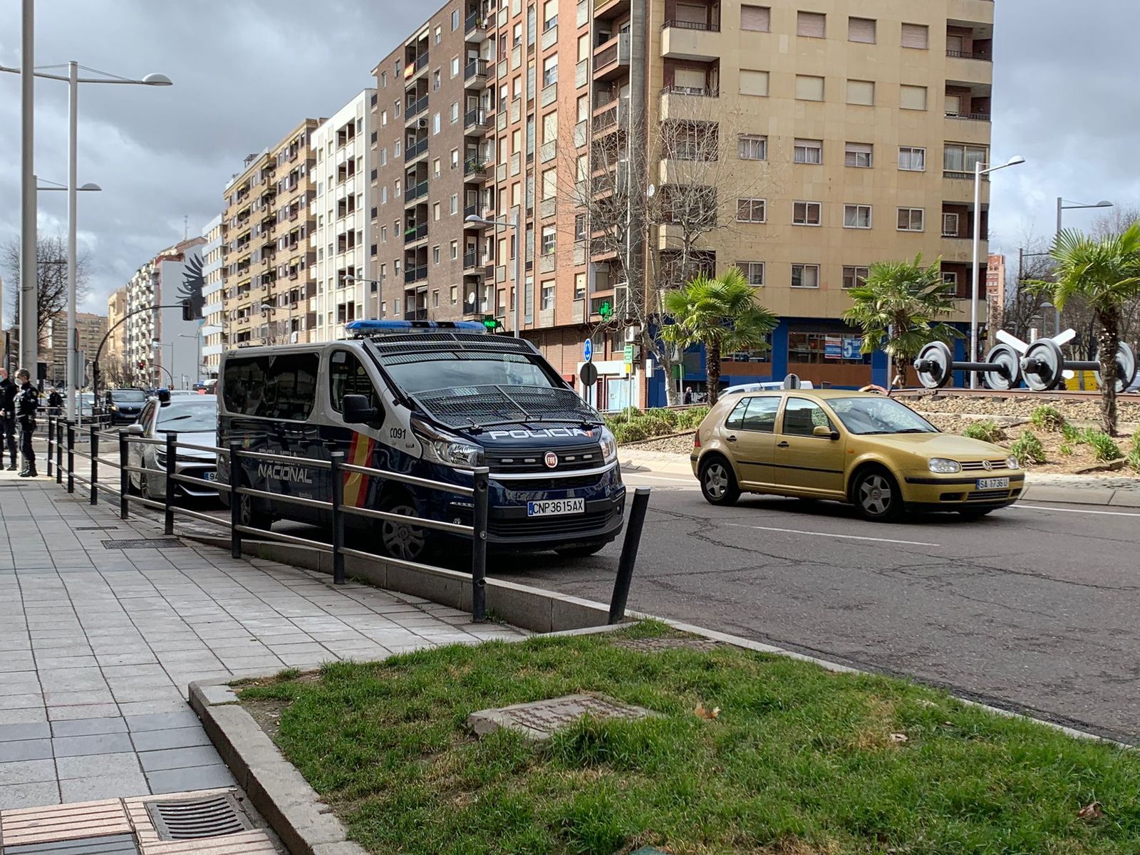 Imagen de archivo de una Intervención de Policía Nacional en el paseo de la Estación