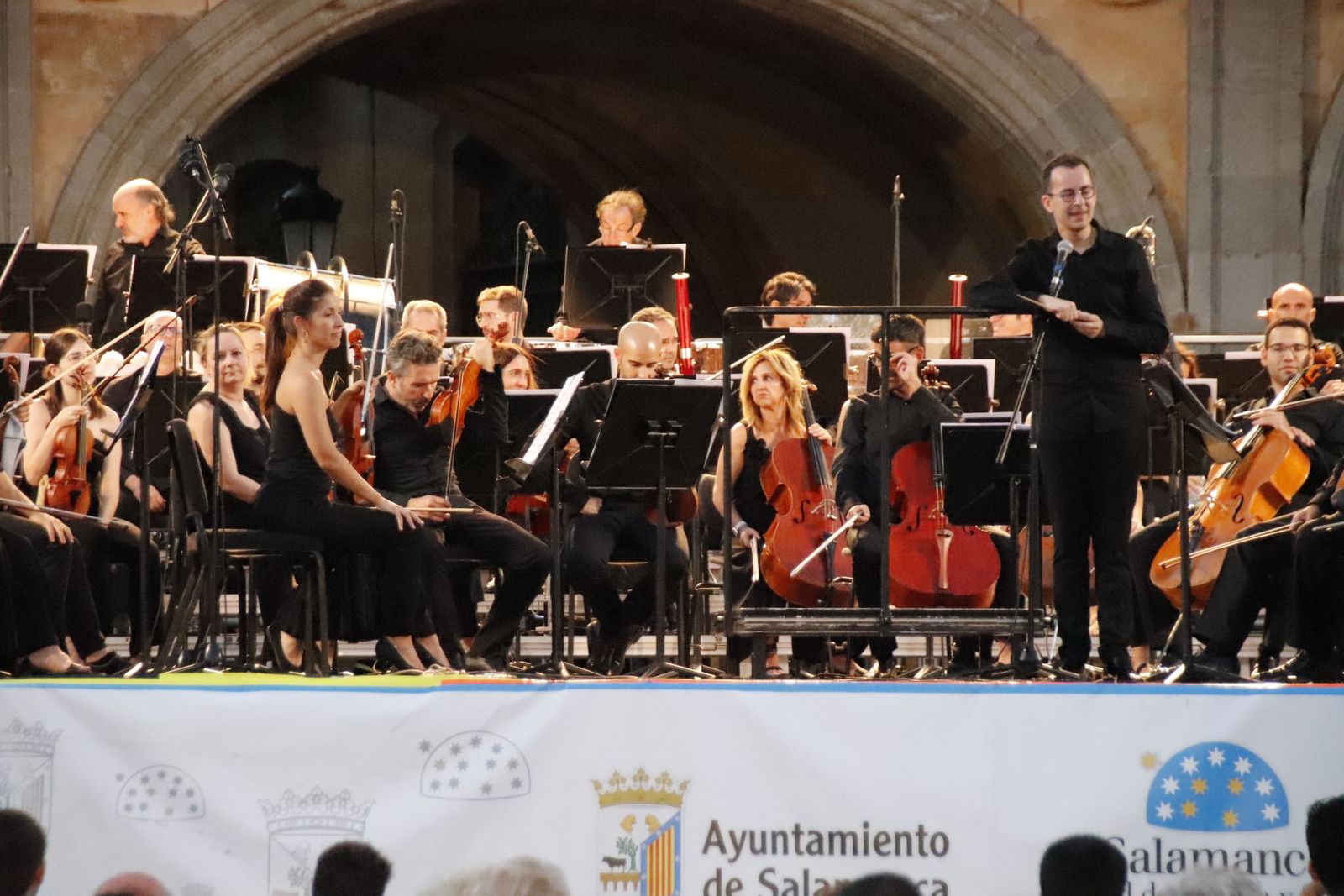 Concierto de la Orquesta sinfónica de Castilla y León. Foto de archivo