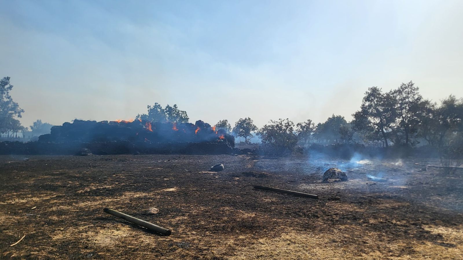 El municipio de Cipérez afectado por el incendio