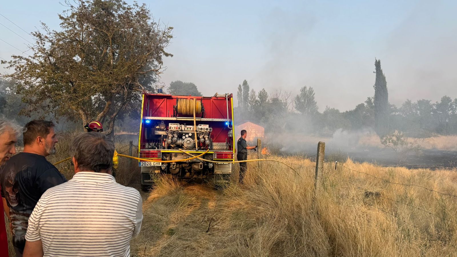 Incendio en Cabrerizos