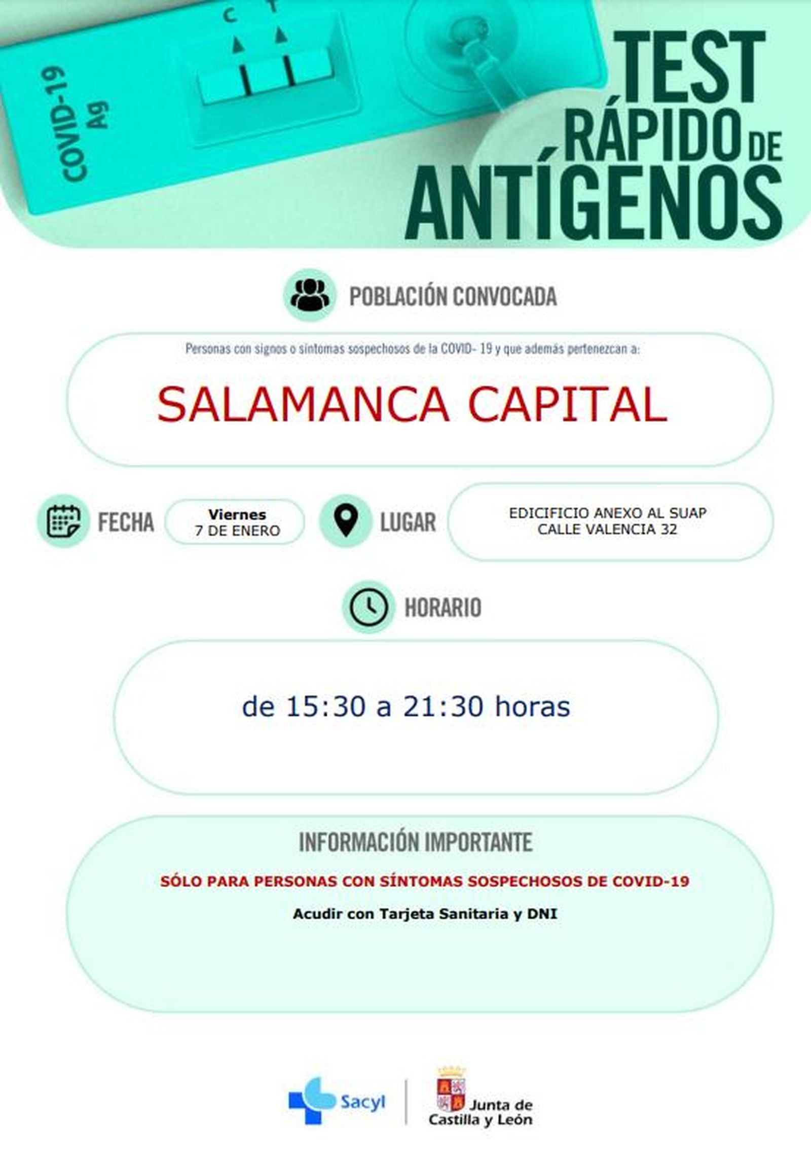 test antígenos viernes