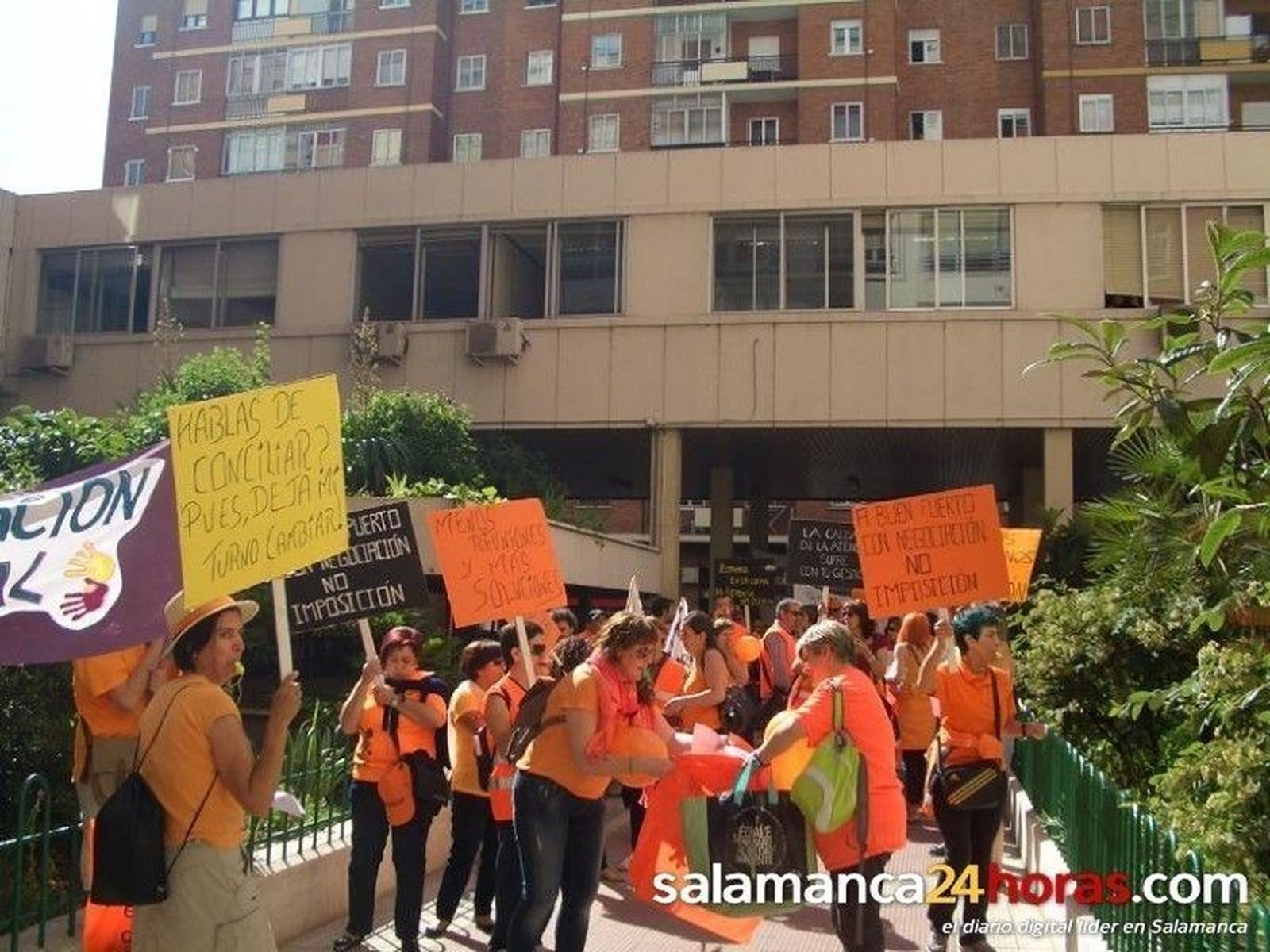 Protesta de los trabajadores de servicios sociales