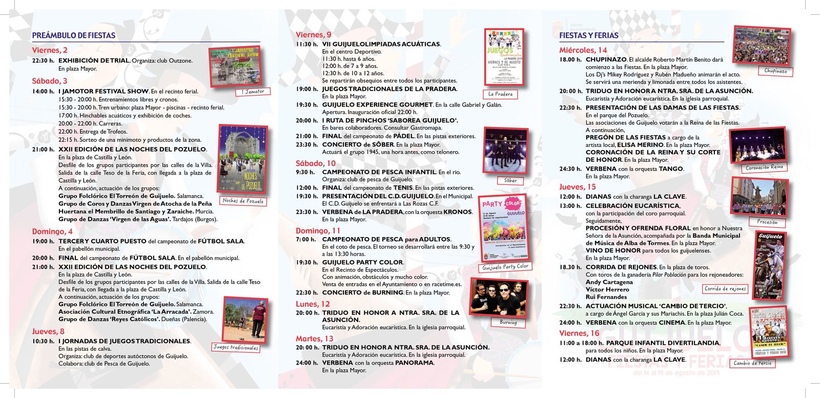 Programa Fiestas Guijuelo 2019 2