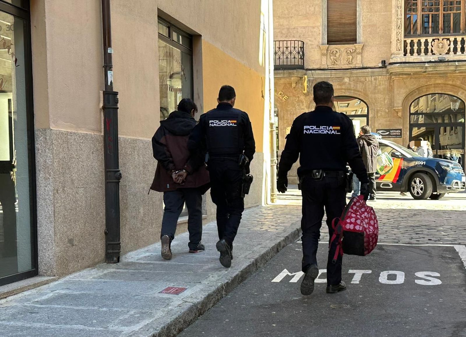 Detenid. Foto de archivo