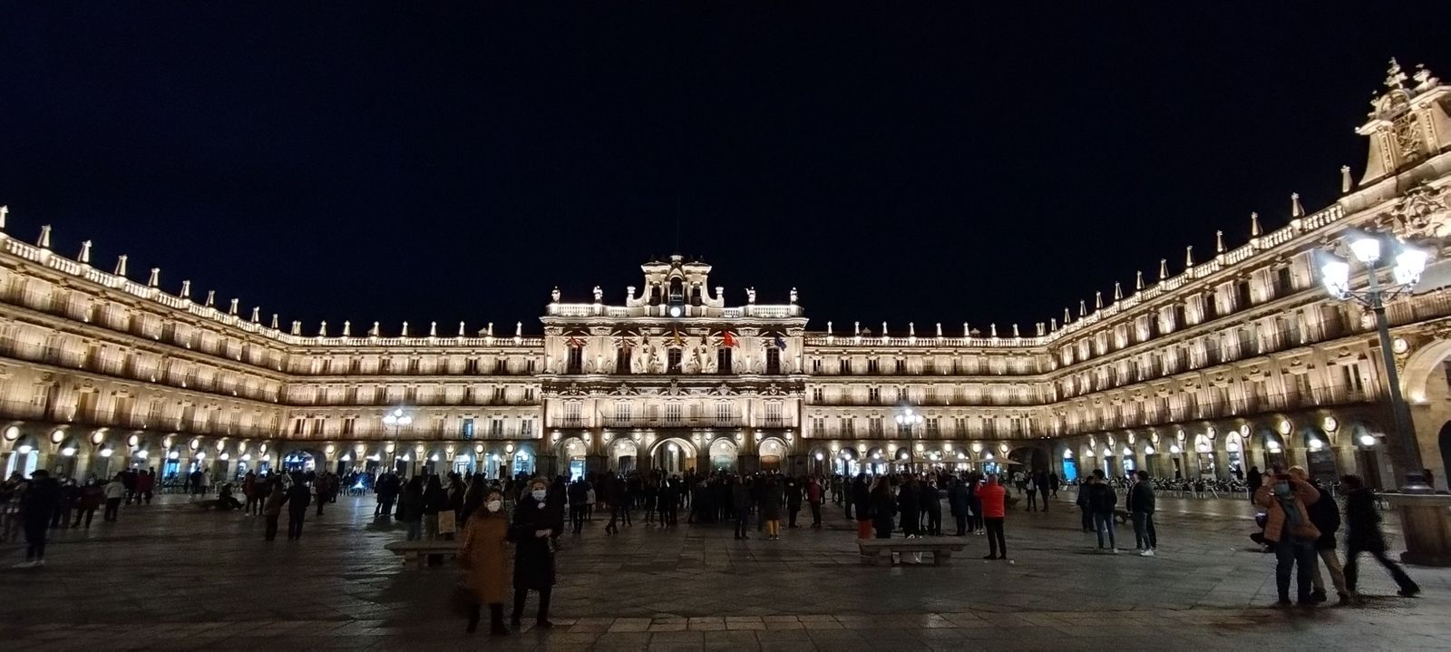 iluminación de la Plaza Mayor de Salamanca