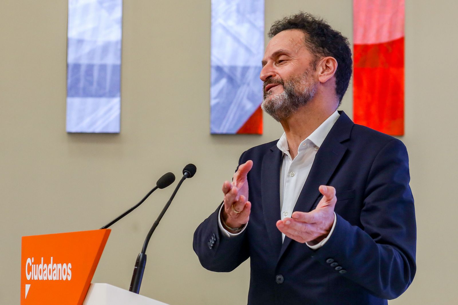 El portavoz adjunto de Ciudadanos en el Congreso, Edmundo Bal, en una rueda de prensa tras la celebración del Comité Permanente del partido, en Madrid, el pasado 26 de octubre