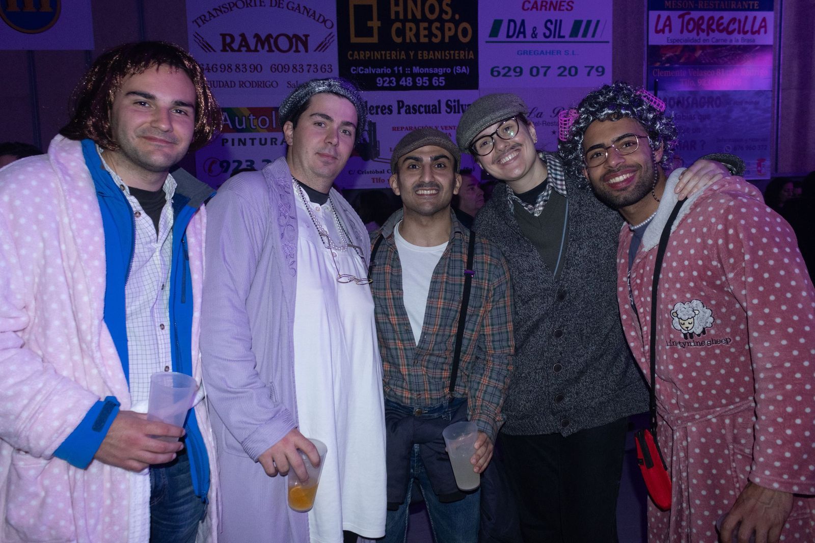 Salamanca de noche, sábado del Carnaval del Toro de Ciudad Rodrigo
