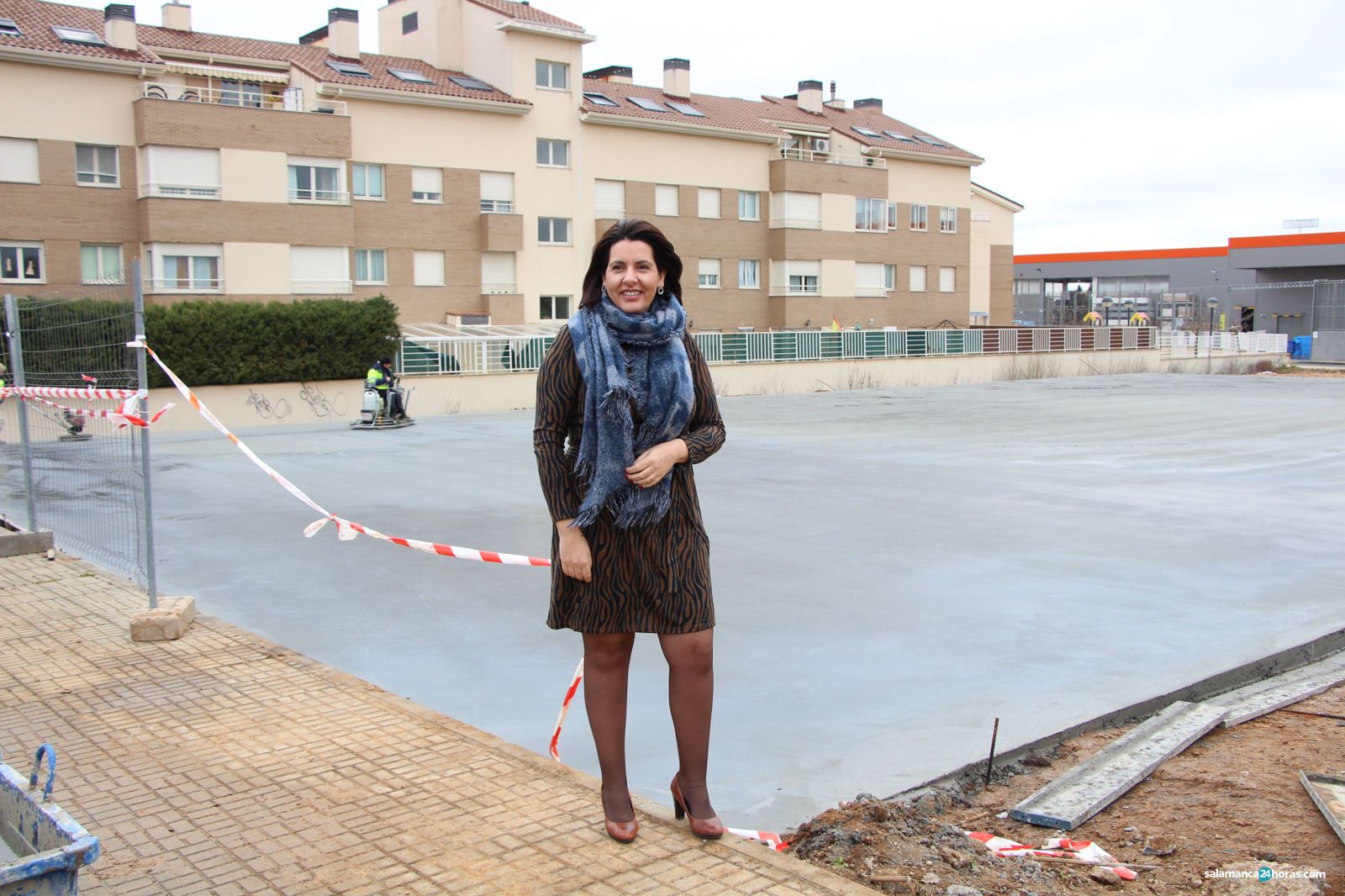 Santa Marta. La concejal de Deportes, Silvia González, visitará el comienzo de las obras del campo de fútbol. Avenida Palencia esquina Avenida Valladolid, junto al pabellón María Santos34