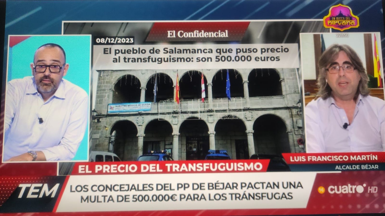 Captura de un momento del programa 'Todo es Mentira' con la intervención de Luis Francisco Martín