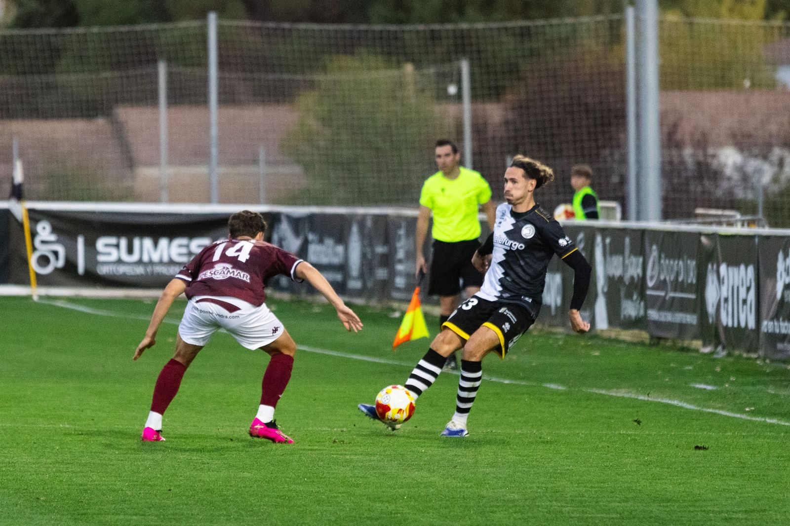 Partido entre Unionistas y Pontevedra en el Reina Sofía