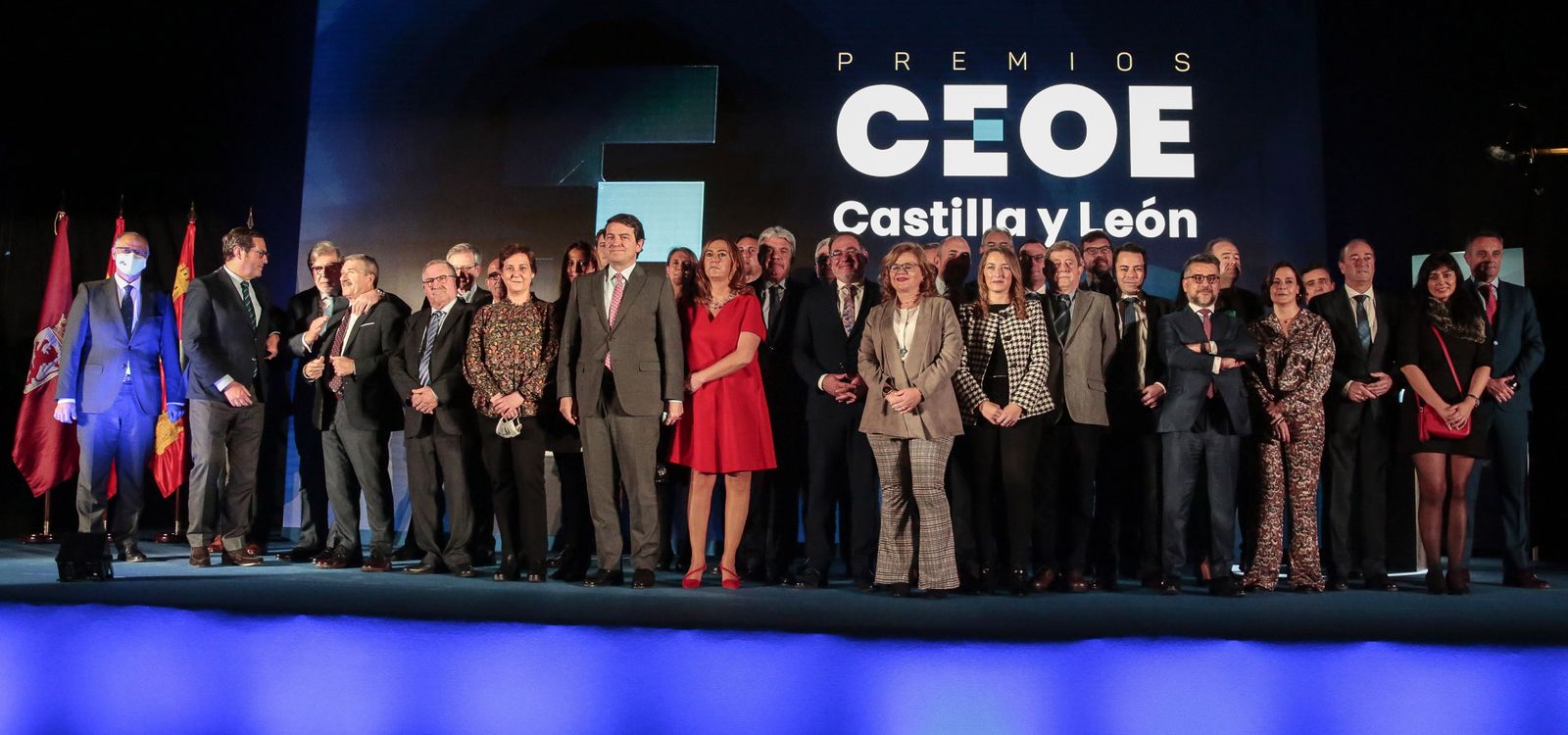 Mañueco durante la entrega de premios CEOE Castilla y León