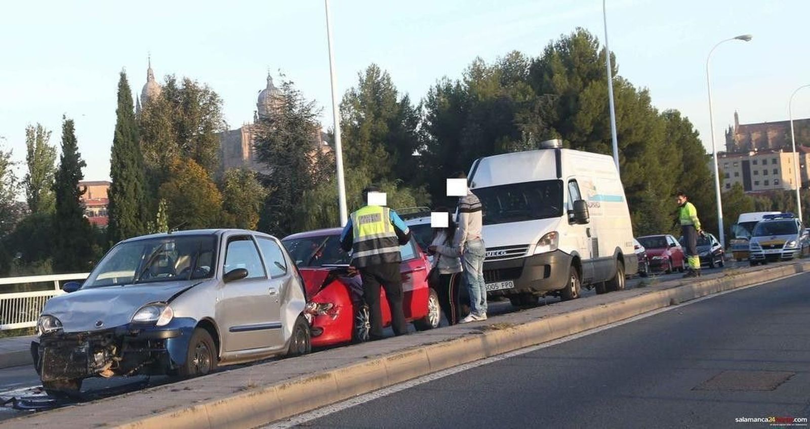 Accidente en el puente Felipe VI