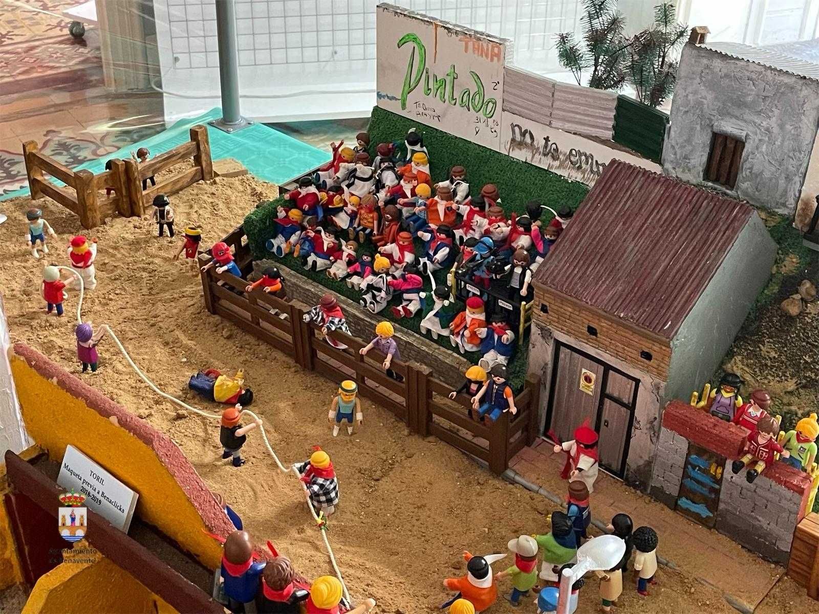 Imagen de la recreación en Playmobil
