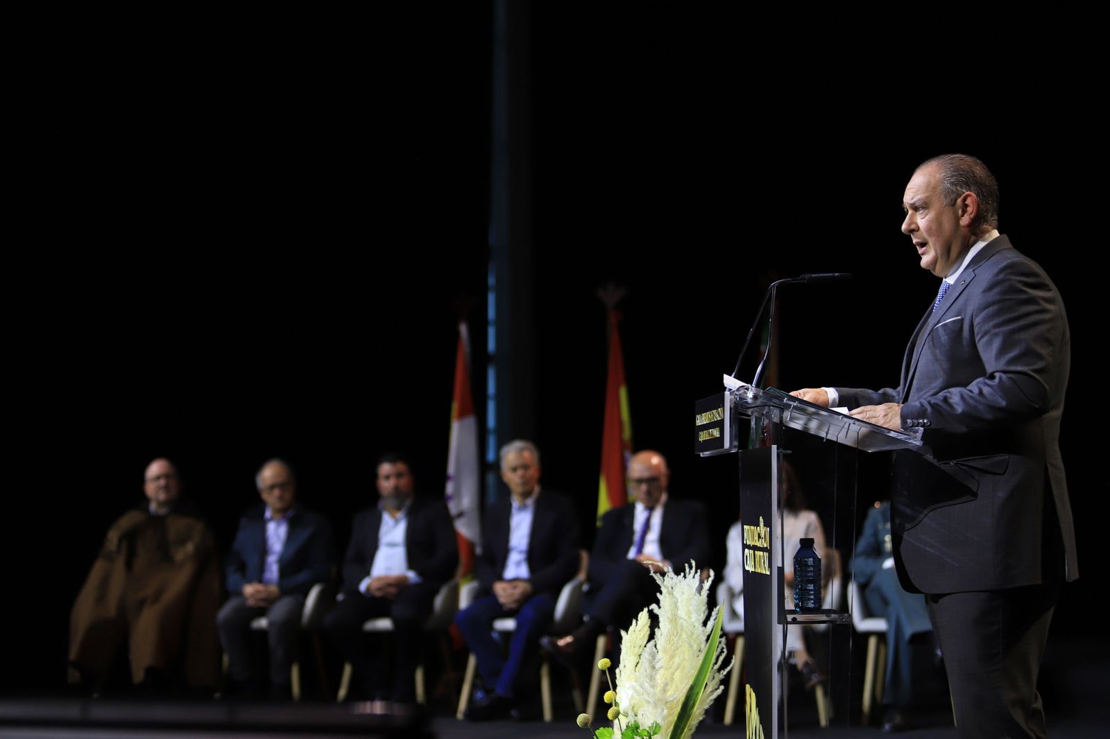 Nicarnor Santos en su discurso