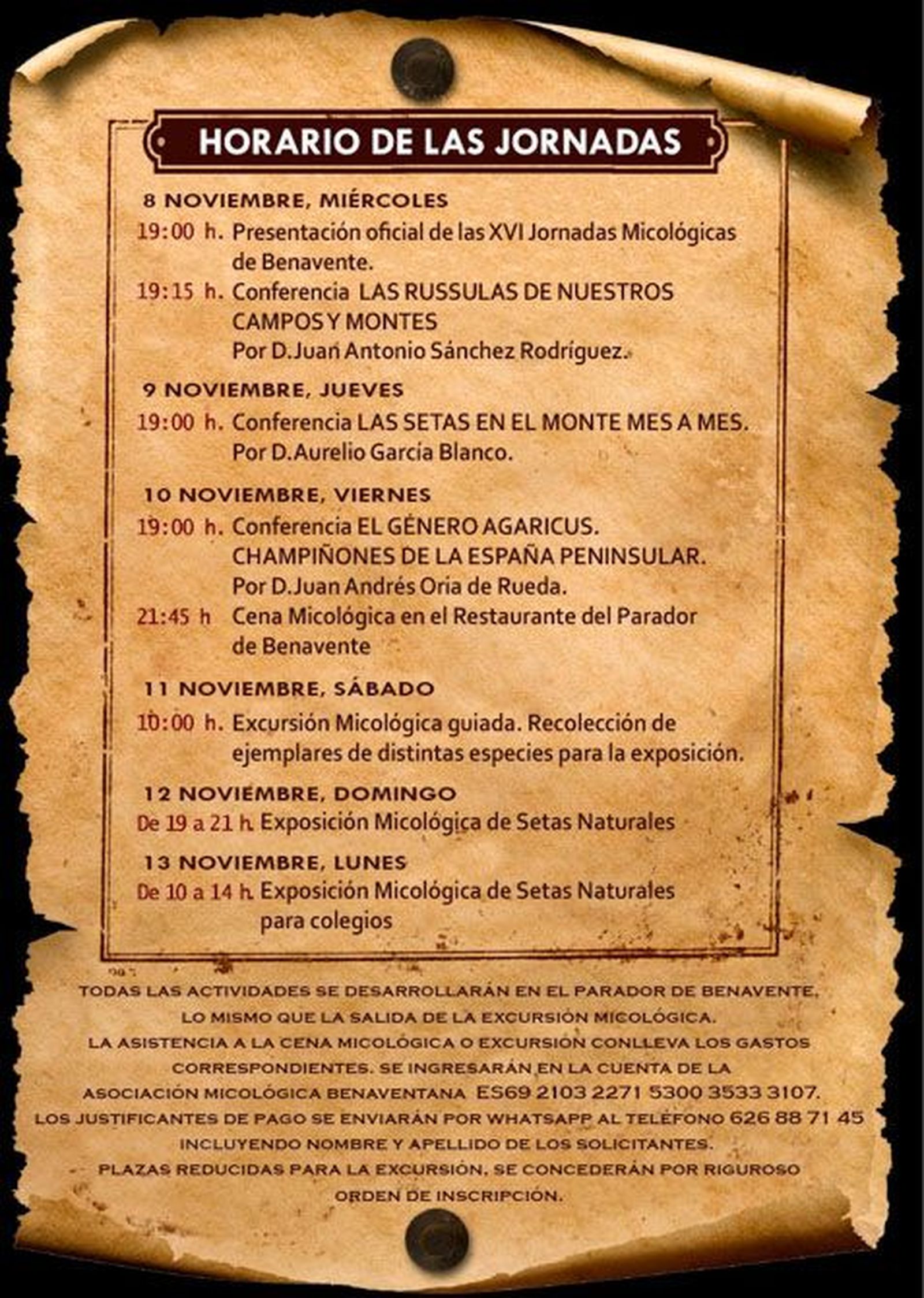 Jornadas Micológicas de Benavente.