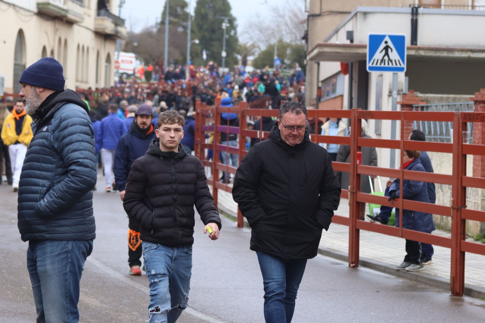Ambiente en el encierro a caballo de Ciudad Rodrigo