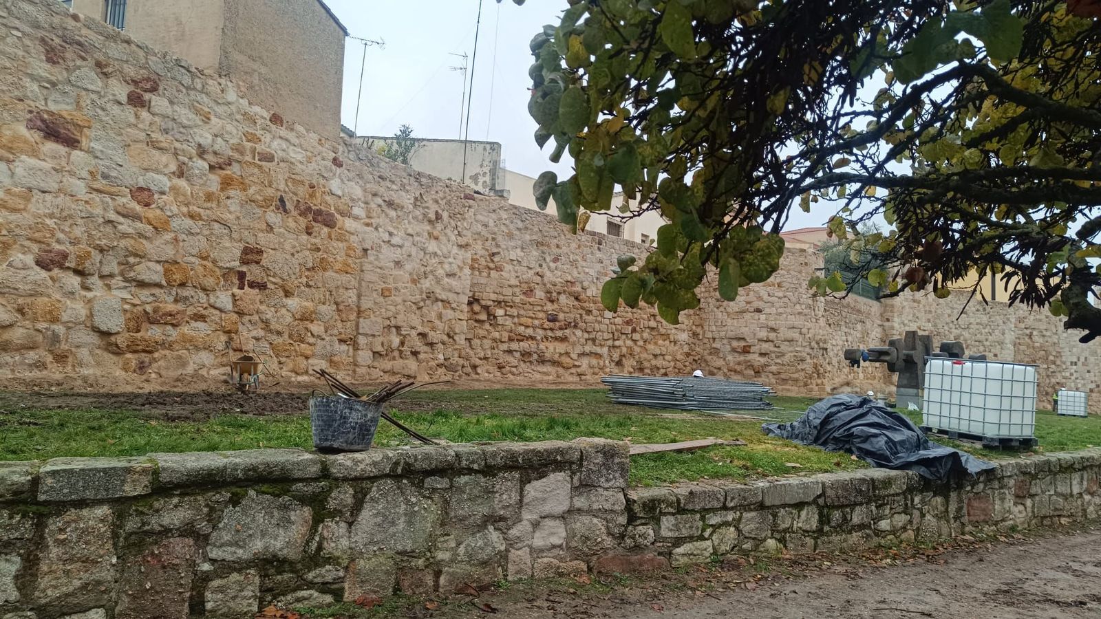 Obras muralla en San Bernabé