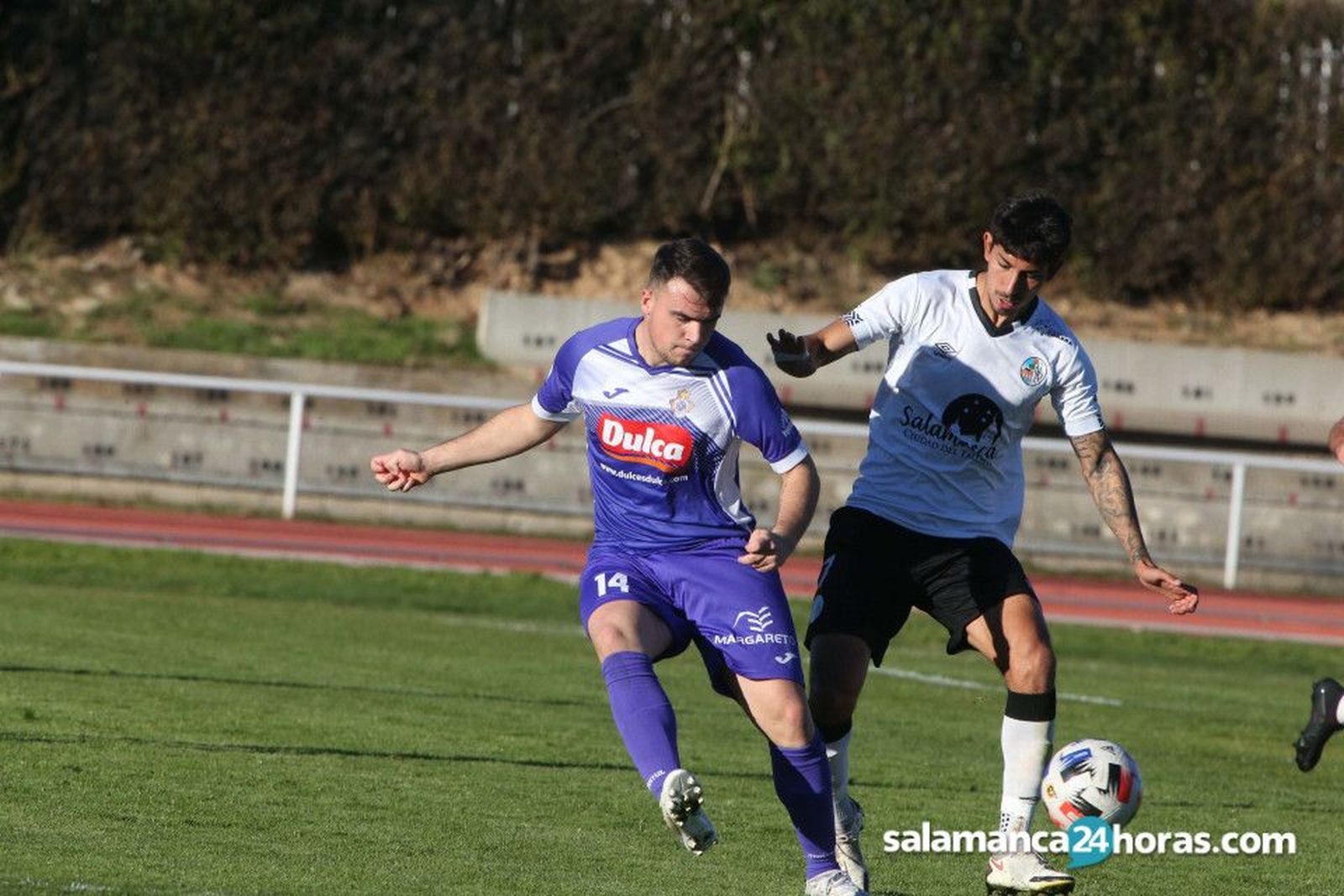 Aitor Haro, en el derbi ante el Salamanca CF UDS B.