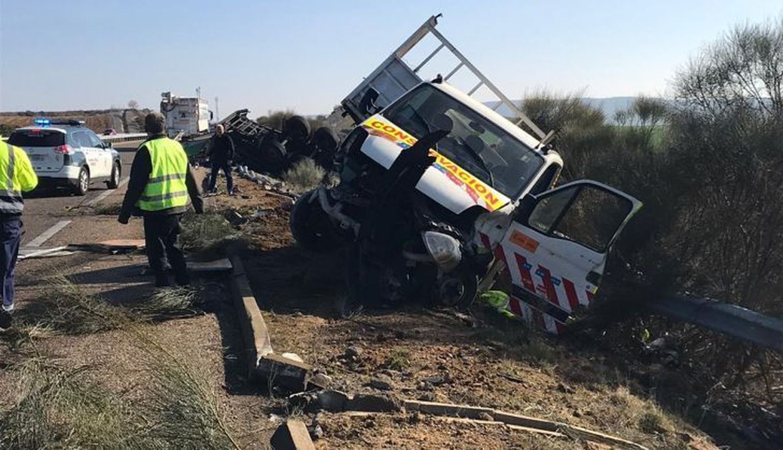 Accidente en la A 11 en Coreses