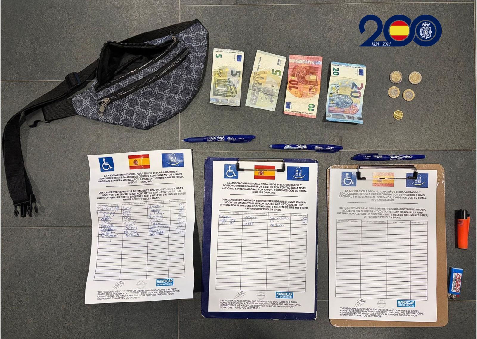 Detenidos dos jóvenes por fingir recaudar fondos para una falsa asociación de niños discapacitados y sordomudos en Salamanca