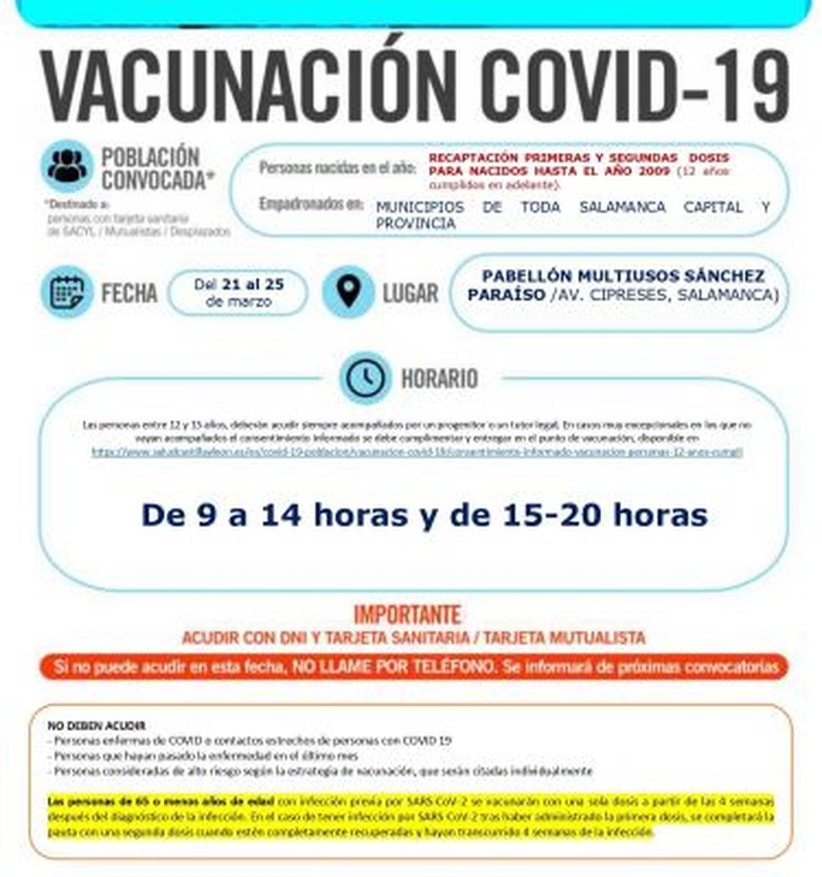 REPESCAS 1ª Y 2ª DOSIS MAYORES 12 AÑOS SALAMANCA CAPITAL Y PROVINCIA 21 25 MARZO page 0001