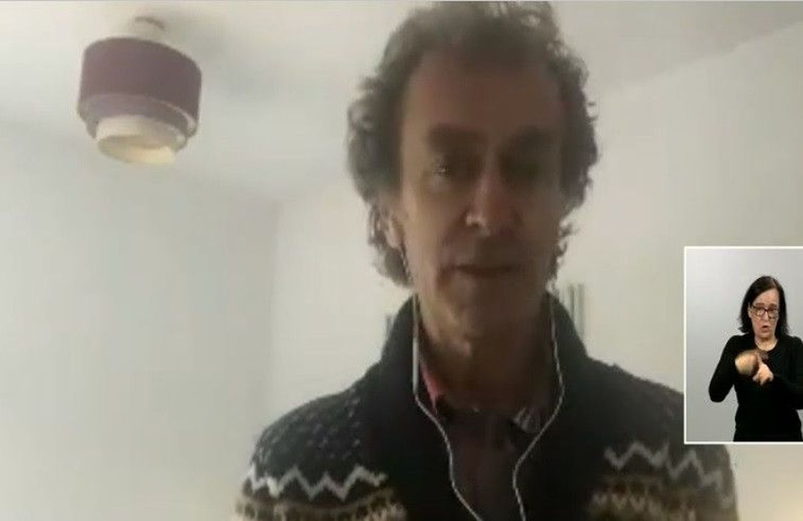 Videoconferencia del director del Centro de Coordinación de Alertas y Emergencias Sanitarias del Ministerio, Fernando Simón, tras dar positivo en coronavirus