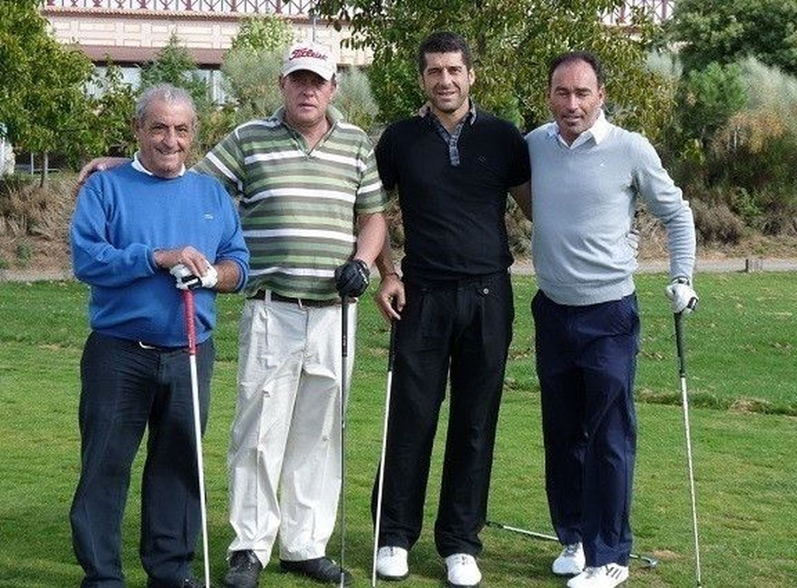 Juan José Hidalgo disfruta de un sábado de golf que le aísla de los problemas de su Salamanca Athletic