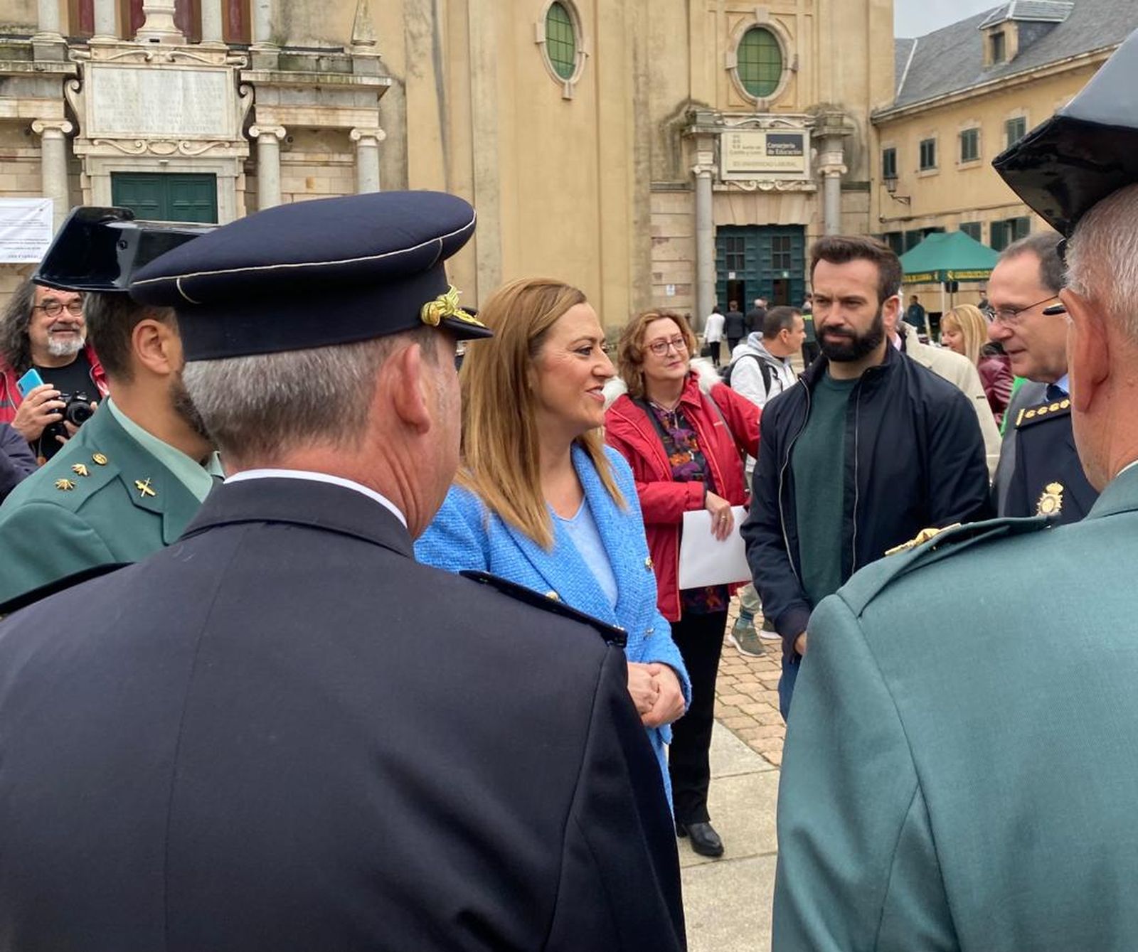 Virginia Barcones en su visita a Zamora