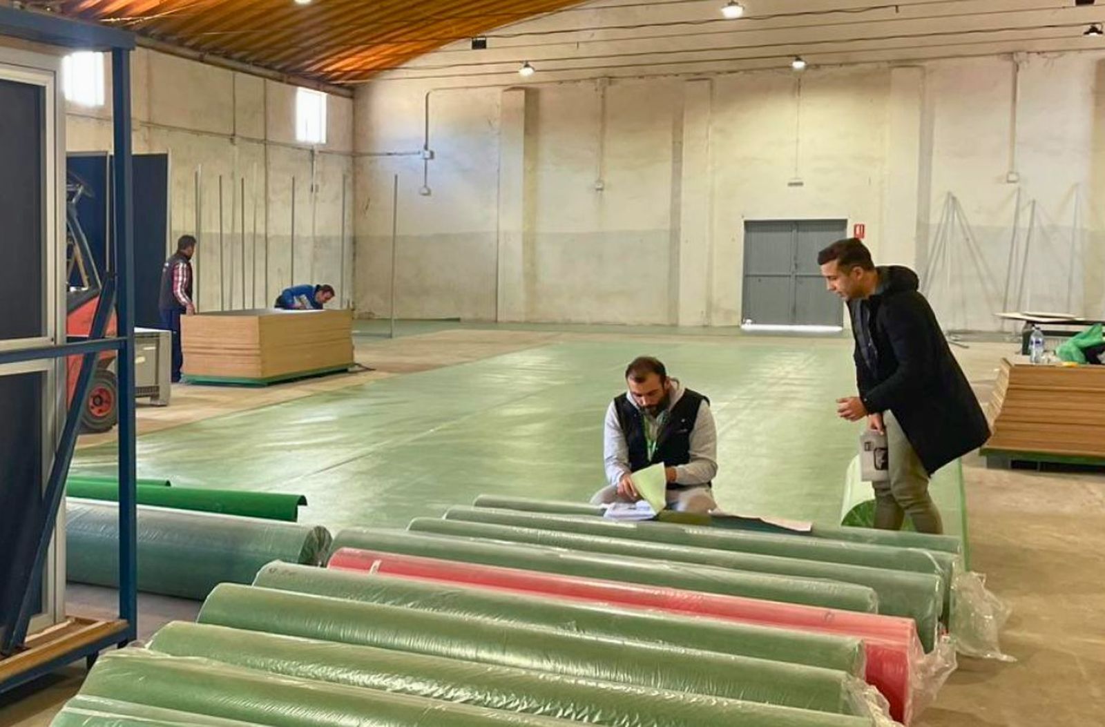 Preparativos Feria de la Industria Carnica, FIC, Guijuelo