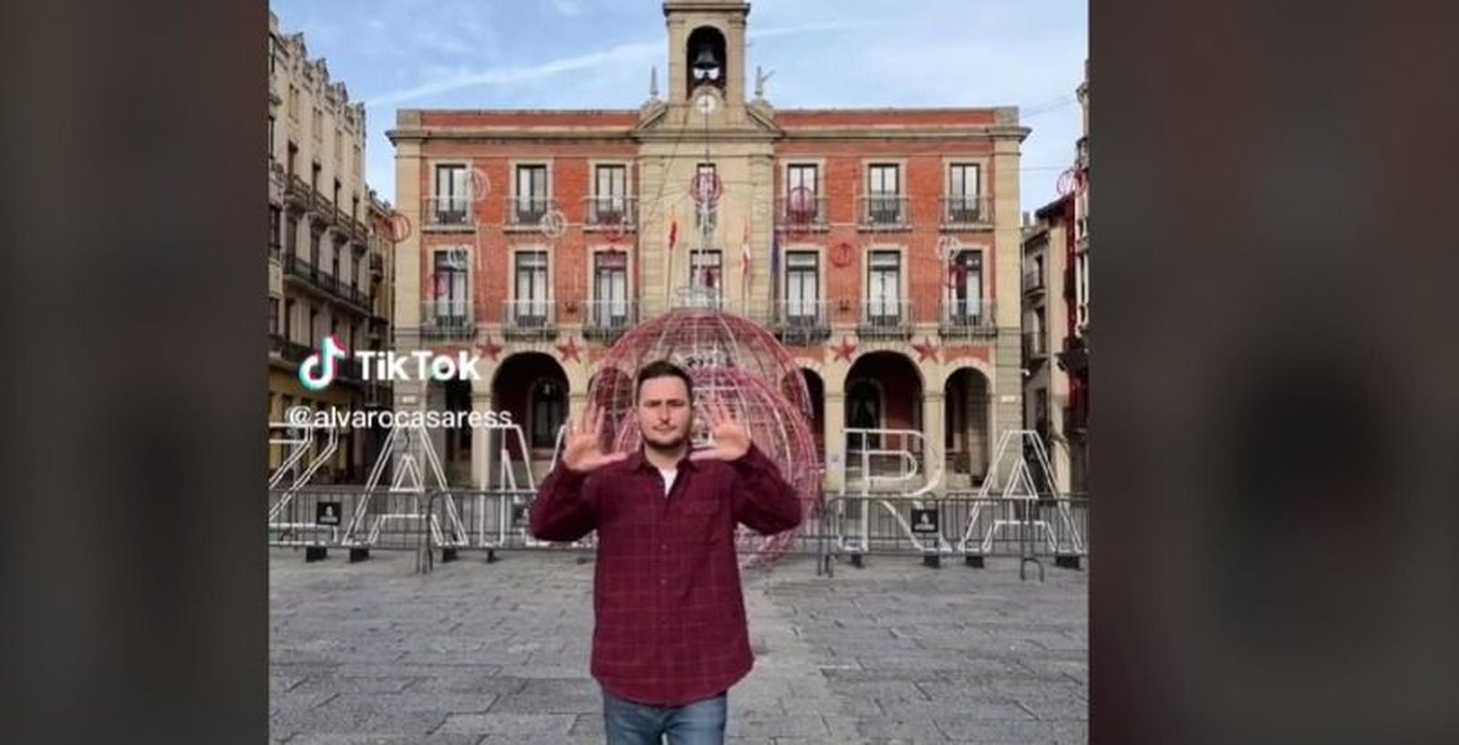 El tiktoker Álvaro Casares, en Zamora