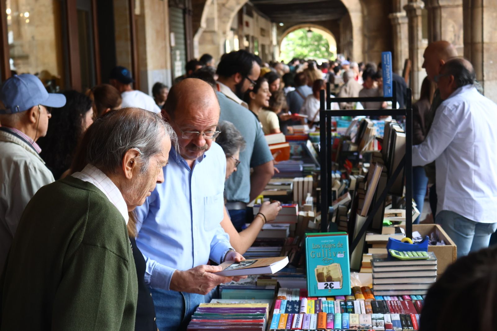 Día del Libro en la Plaza Mayor de Salamanca