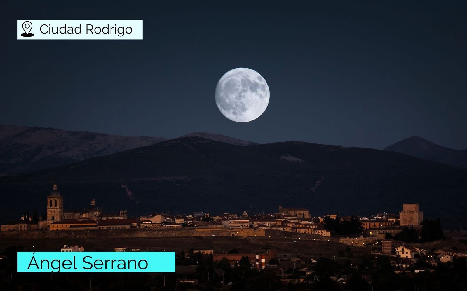 Superluna Azul en Salamanca. Foto: Ángel Serrano