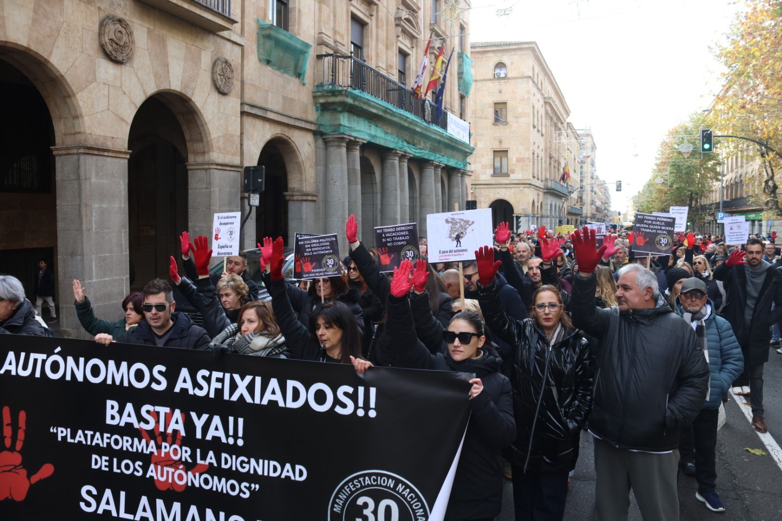 Manifestación de Autónomos por el 30N